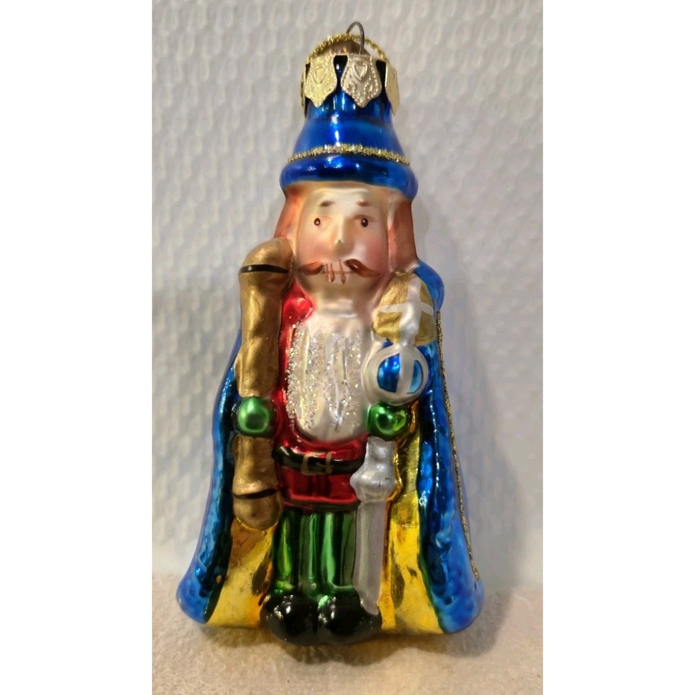 Thomas Pacconi Vintage Blown Glass Nutcracker King Christmas Ornament 2003